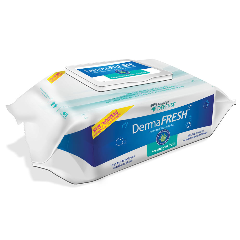 Débarbouillettes personnelles DermaFresh 760-060