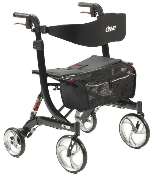 Drive Euro Style Nitro (HD) Heavy Duty Walker Rollator UPC822383931654