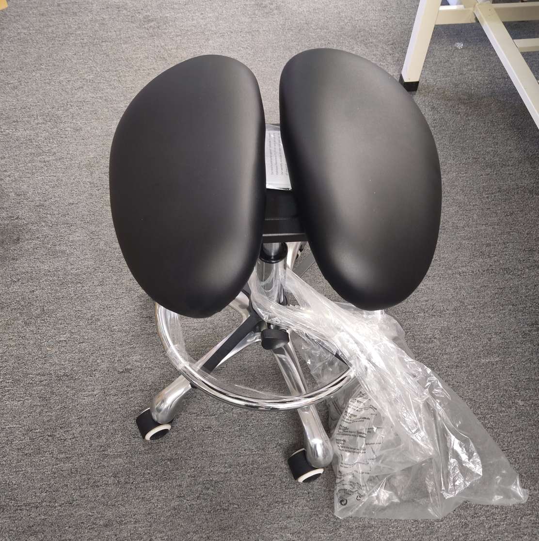 Saddle Task Stool without backrest, air lift adjustable height