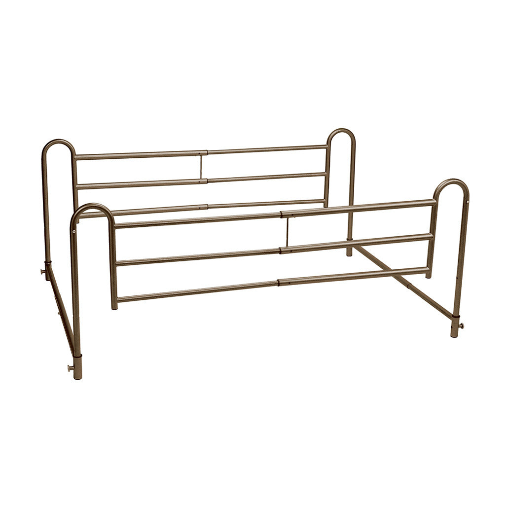 Tool-Free Adjustable Length Home-Style Bed Rail