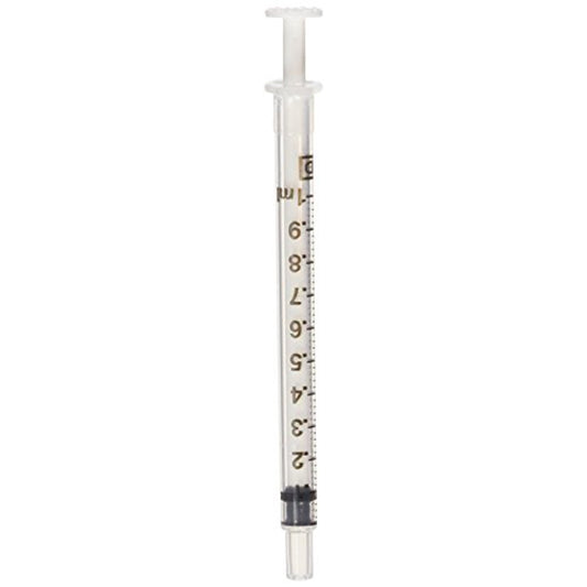 BD 305217 Oral Dispensing Syringe with Tip Cap General Purpose 1ml (Non-Sterile) Clear- 100 Count