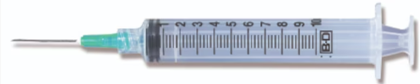 BD 309642 -10 mL BD Luer-Lok™ Syringe with attached needle 21 G x 1 in.