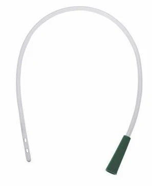 AMSure vinyl intermittent male catheter 12FR with green funnel connector