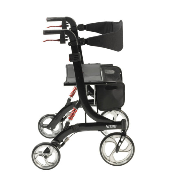 Drive Nitro HD Heavy Duty Rollator – Euro-Style Walker with 450 lb Capacity