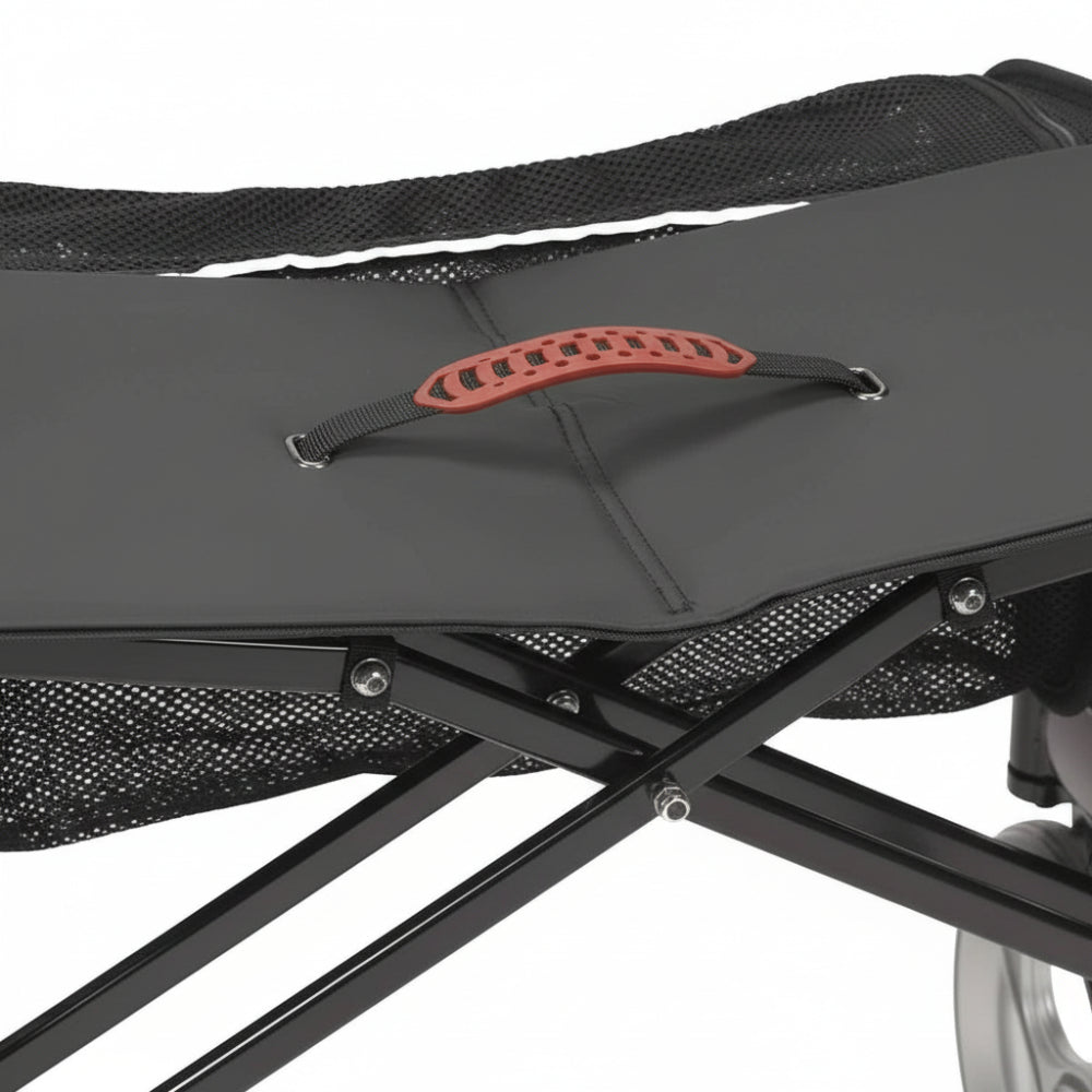 A detailed close-up of the seat, designed for superior comfort.