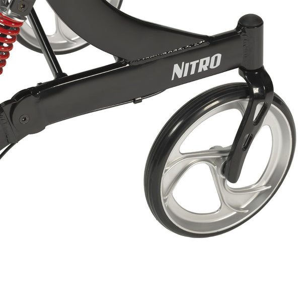 Drive Nitro HD Heavy Duty Rollator – Euro-Style Walker with 450 lb Capacity