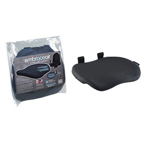 EmbraceAIR In-Line Seat cushion shown next to retail packaging