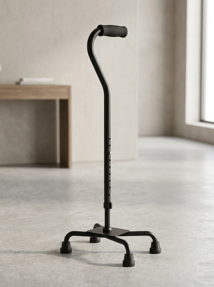 Small Base Quad Cane drive™ Aluminium 30 à 39 pouces de hauteur Chrome 10301