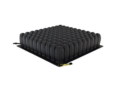 A side-angle perspective of the bare air cells, illustrating the spacing and interconnected design that facilitates constant air flow.