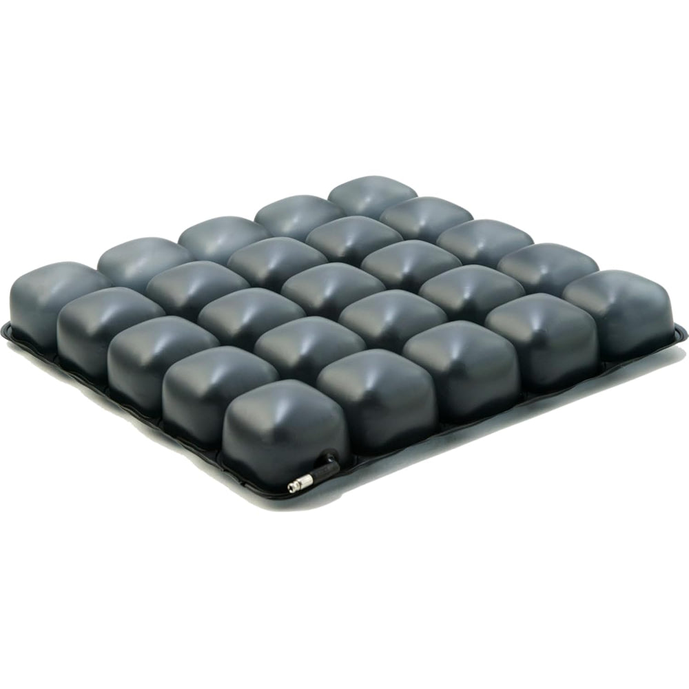 A direct view of the bare ROHO Mosaic air cells, highlighting the interconnected design that allows for immersion and pressure redistribution.