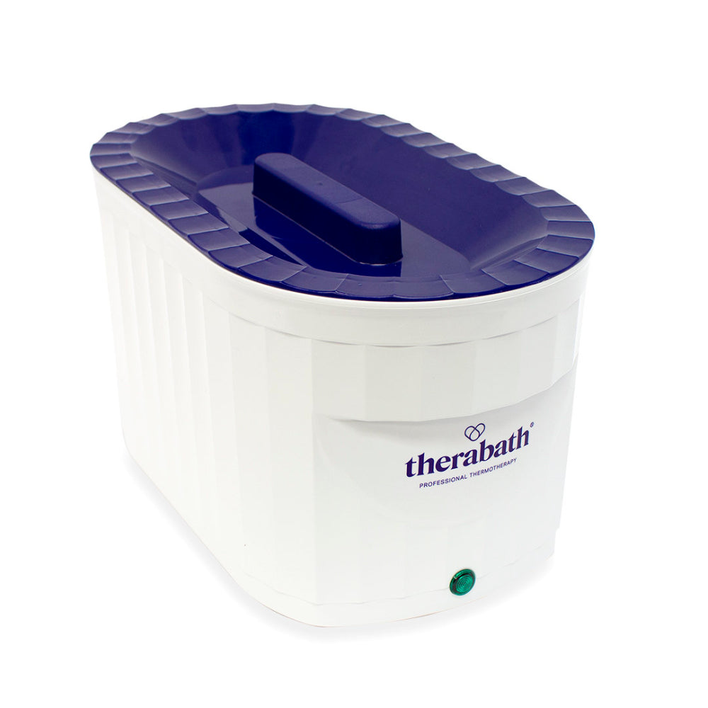 A clear view of the standalone Therabath TB6 paraffin bath unit, featuring its hospital-grade, deep-tank design and durable outer shell.