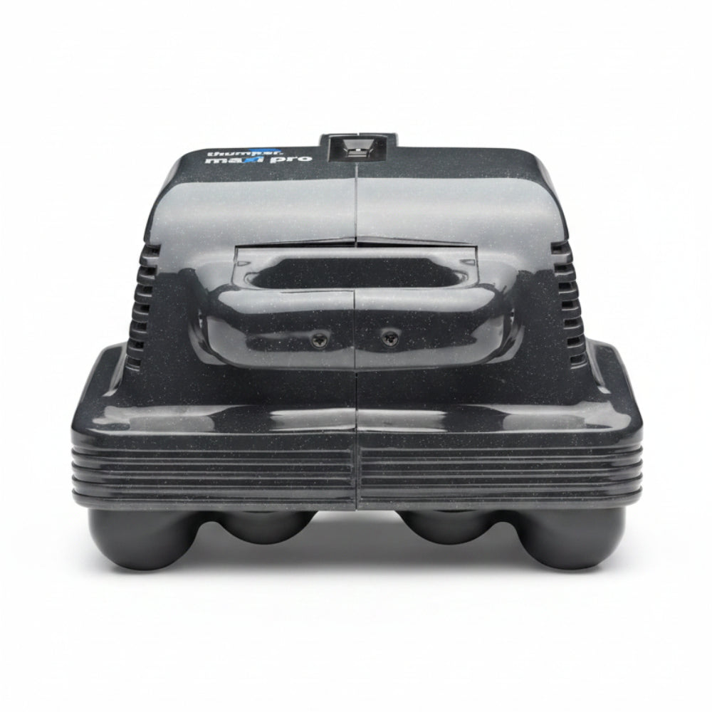 front view of the massager showing the layout and the heavy-duty power cord entry point.