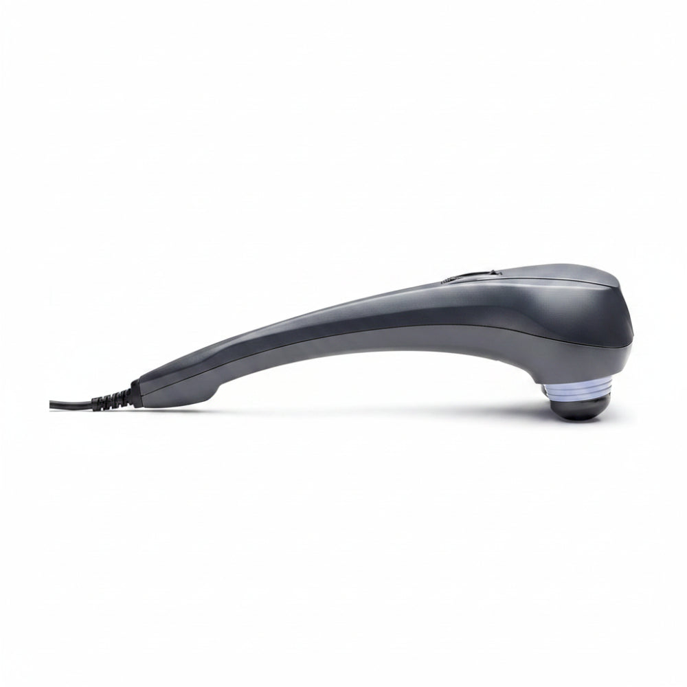 Direct side-profile view of the Thumper Sport, emphasizing the slim handle and lightweight build for easy portability.