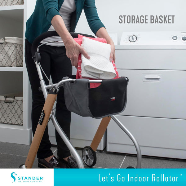 Trust Care Let's Go Indoor Rollator – Narrow Lightweight Walker for Home Use
