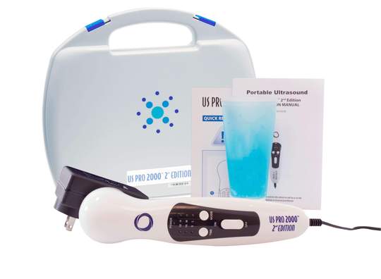 US Pro 2000 2nd Edition portable therapeutic ultrasound unit with carrying case and accessories