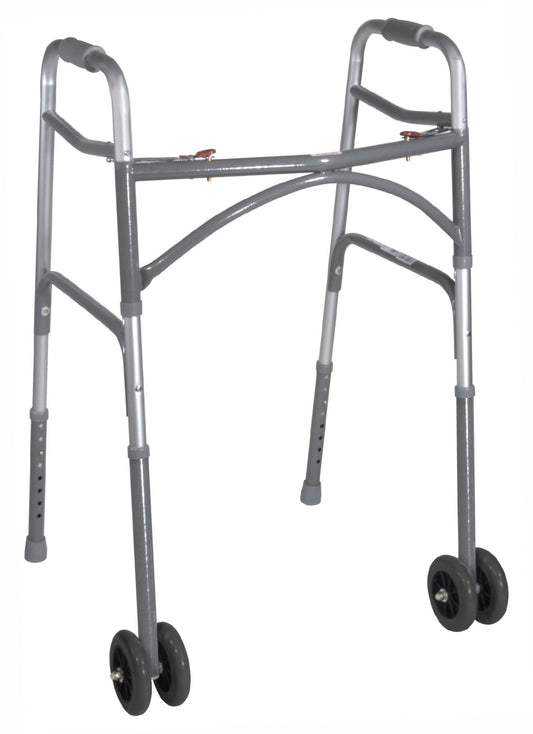 Bariatric Aluminum Folding Walker, Two Button 10220-1WW