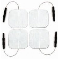 Tens Electrodes 25 PACKS Square 2"x 2" White Electrode (Total 100)