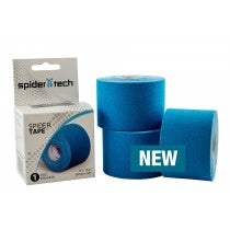 Spider Tech Original Tape Kinesiology  Single roll Box - 50mm x 5m -3 Roll per order Blue color