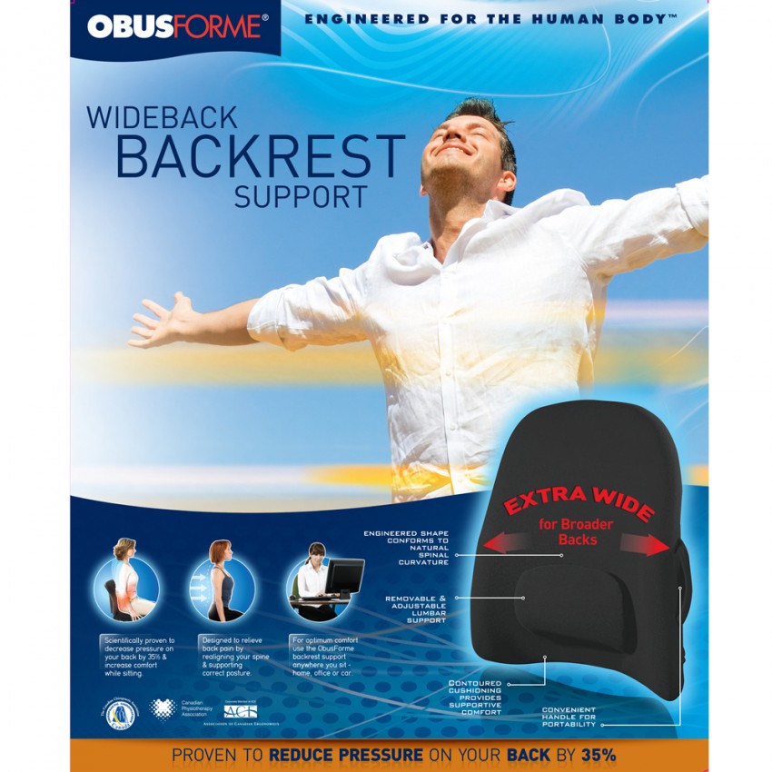 The Obus Forme Wideback Backrest Support