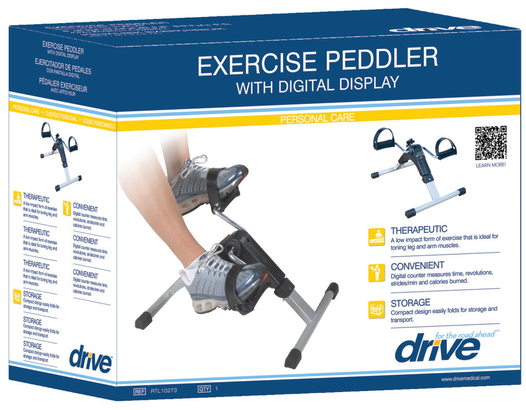Drive Folding Exercise Bike Peddler with Electronic Display-Item # RTL10273