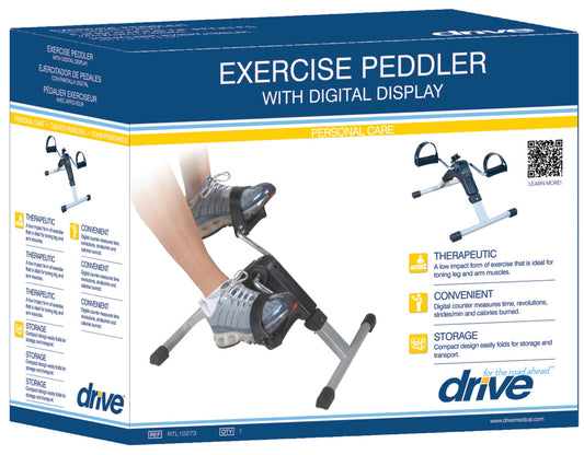 Drive Peddler pour vélo d'exercice pliable avec affichage électronique - Article n° RTL10273