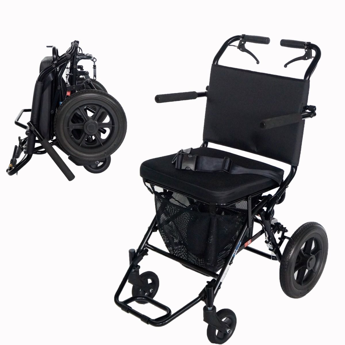 Deluxe Folding Transport Chair 21-LB Weight Only