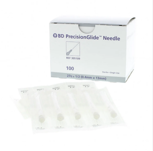 BD 305109 PrecisionGlide Needle | 27G x 1/2" -  400 per Box