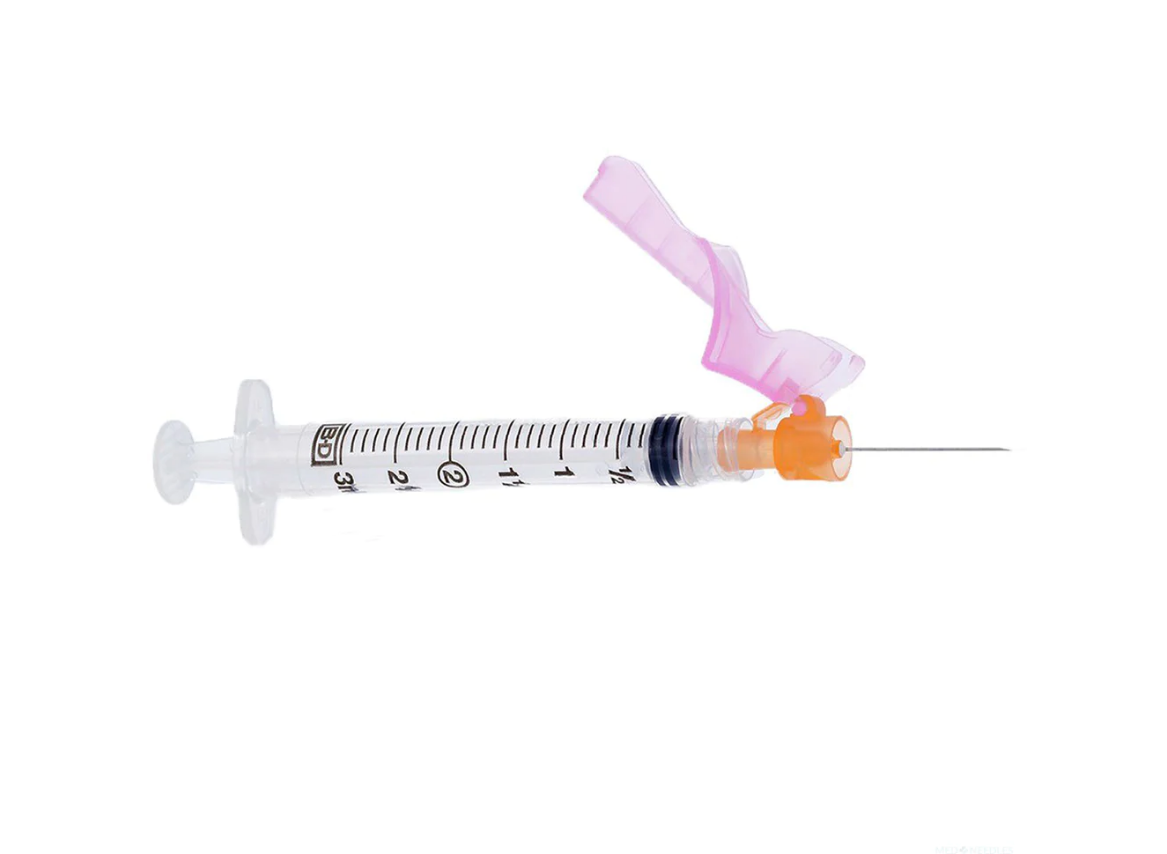 BD 305788 Luer-Lok™ Syringe with BD Eclipse™ Safety | Thin Wall Needle | 3mL | 22G x 1" - 50 per Box