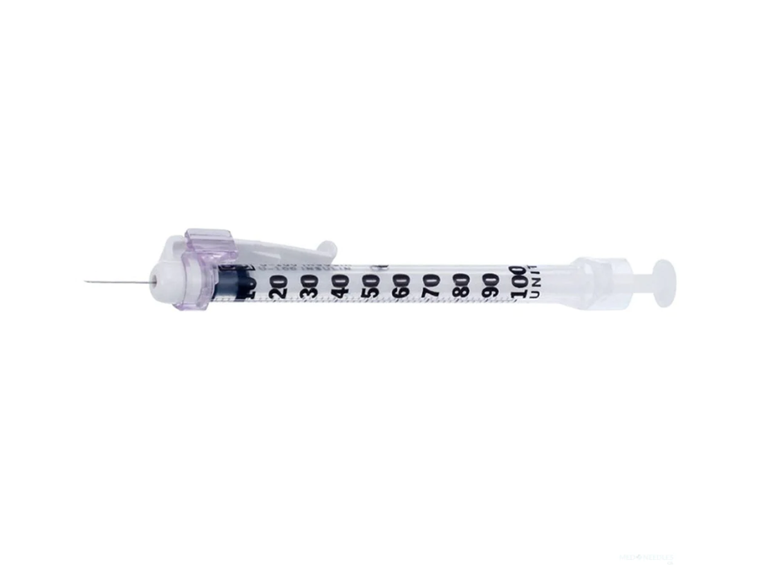 BD 305935 Safetyglide™ Insulin Syringes | 0.3mL | 29G x 1/2" - 100 per Box