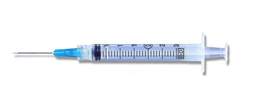 BD 309571 Luer-Lok™ Syringes with PrecisionGlide™ Needles 3mL | 23G x 1" | 100 per Box
