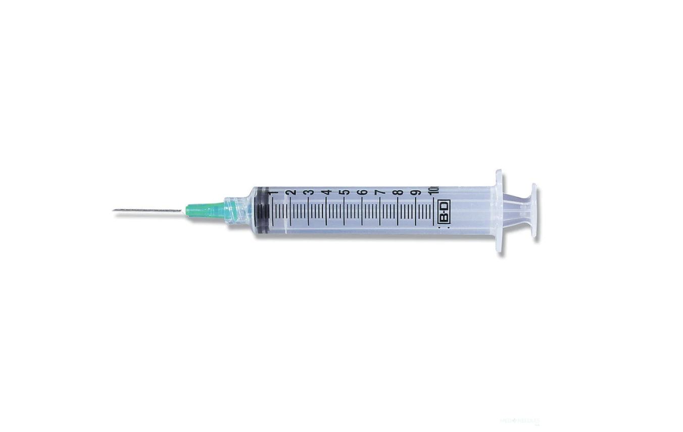 BD 309644 Luer-Lok™ Syringes with PrecisionGlide™ Needles | 10mL | 20G x 1" - 100 per Box