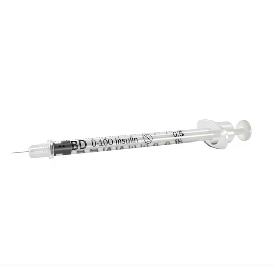 BD 324920 Seringue à insuline | Aiguille 0.5ML 31G X 6MM | 100 par boîte