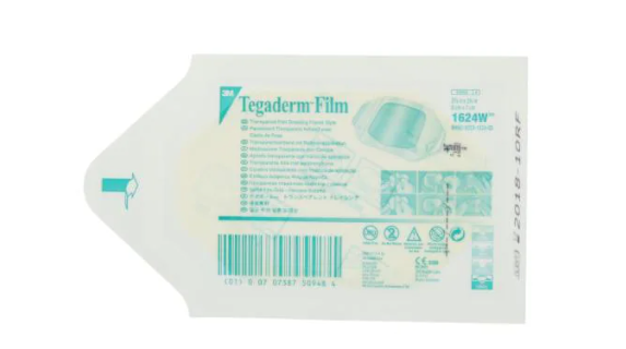 3M™ Tegaderm™ Transparent Film Dressing 1624W, 6x7 cm, 100/Bx