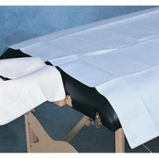 Drap drapé jetable en tissu/dos poly 40" x 90" 50/caisse (bleu)