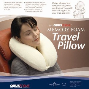 The OBUS FORME Memory Foam Travel Pillow