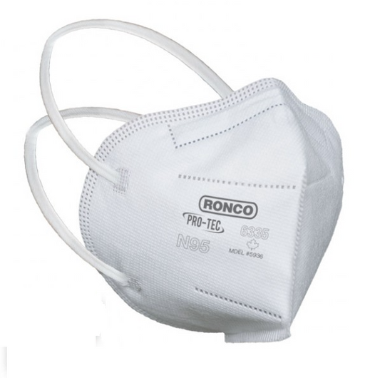 Ronco Pro-Tec Respirateur médical filtrant les particules N95 vertical plié 30-bx 6335