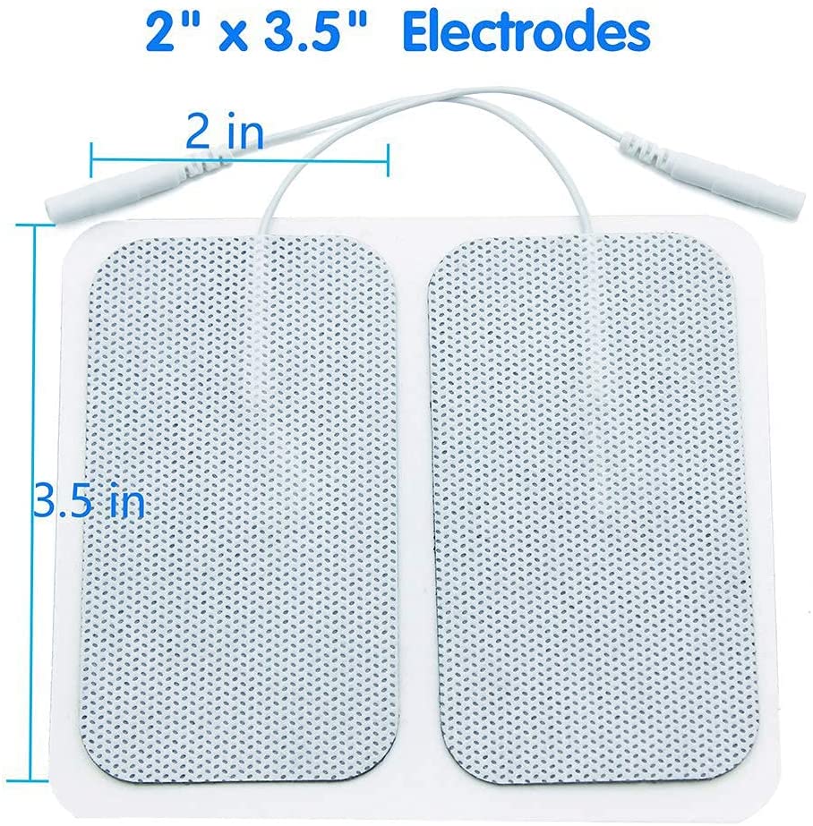 2 in. x 3.5 in. Rectangular, White Cloth, Latex Free, (2 packs of 4)