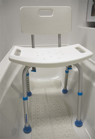 Aquasense Adjustable Bath Seat With Back-770-519