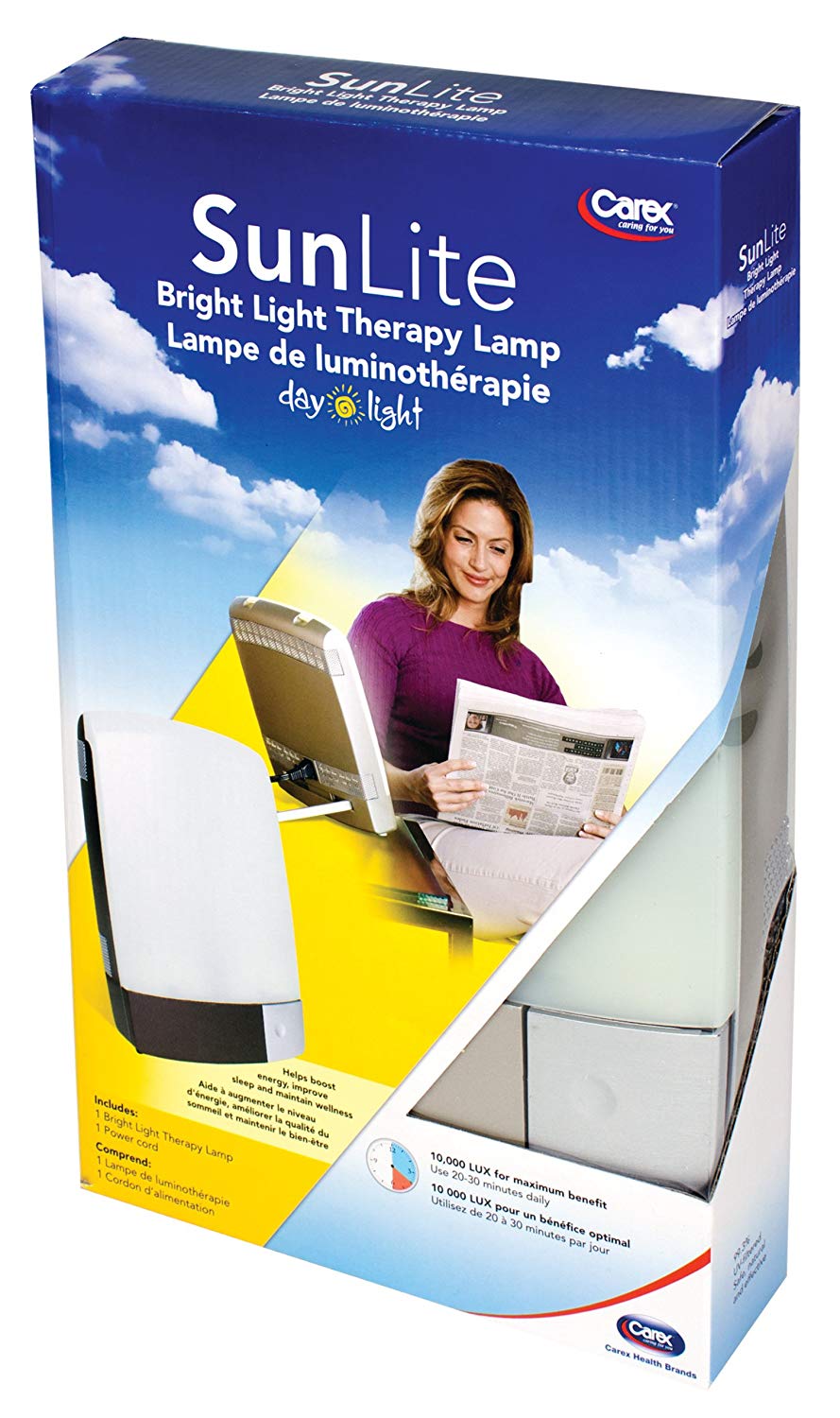 Carex Sunlite Bright Light Therapy Lamp-CX-P801CA