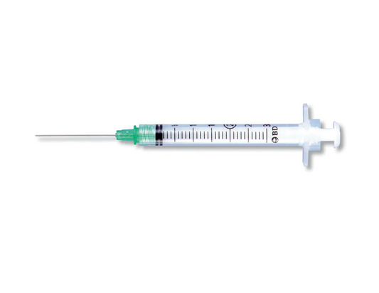 BD 305269 Integra™ Retracting Safety Syringe with BD™ Tru-Lok Technology Needle | 3mL | 25G x 5/8" - 100 per Box