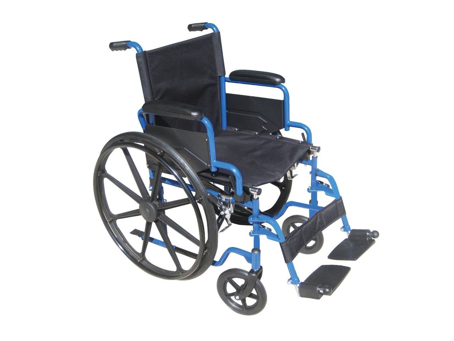 Drive medical-Blue Streak Wheelchair with Flip Back Desk Arms-BLS18FBD