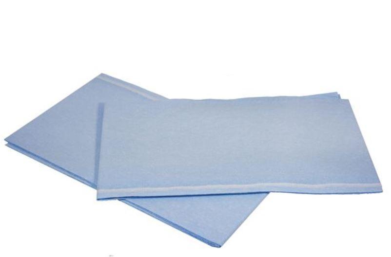Disposable Drape Sheets Tissue / Poly 40"x72" Blue 100/Case - SpaSupply