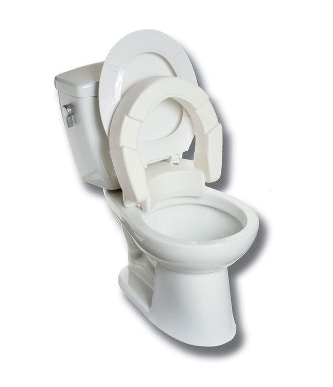 4" Hinged Raised Toilet Seat Elongated