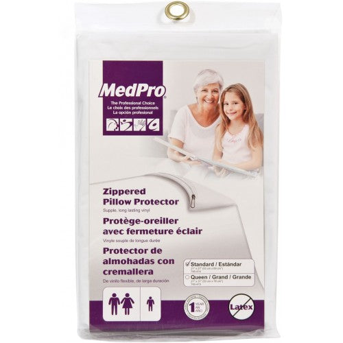 MedPro Vinyl Zippered Pillow Protector Pack of 6