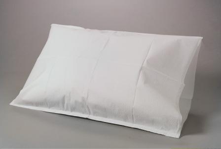 Disposable Tissue Poly Paper Pillow Case, 21X30, 100-CT, White