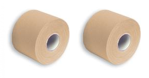 SpiderTech Original Elastic Kinesiology Made In Canada - Sports Tape Beige 2 Roll Pack