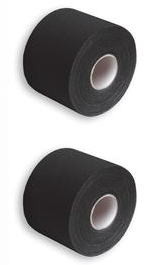 SpiderTech Elastic Kinesiology Therapeutic Sports Tape Black 2 Roll Pack