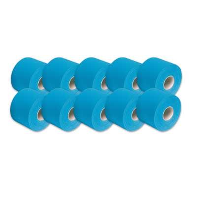 SpiderTech Made in Canada Kinesiology Therapeutic Sports Tape Blue, Case of 9 Rolls