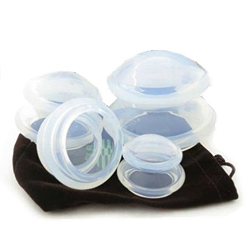 Silicone Cupping Set 4 Cup Premium Transparent for Chinese Cupping Set