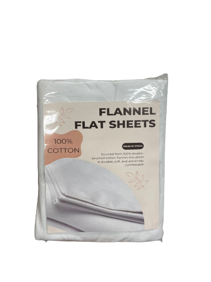 Flannel Massage Table Sheets 55"W X 92"L- Flat Sheets (6 Pack) 100% Cotton
